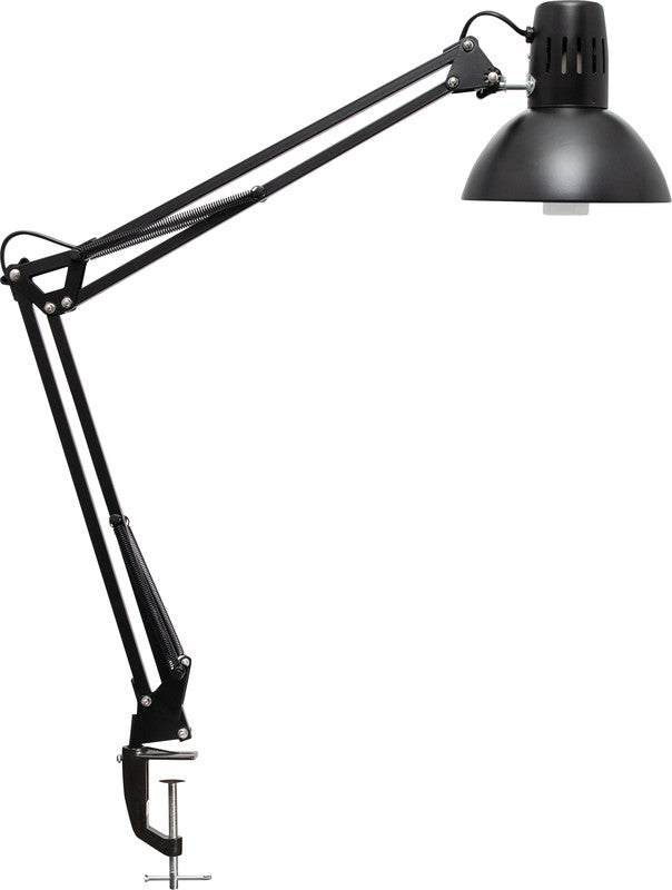 MAUL LED Tischleuchte – Klemmfuss, dreh- & neigbar, höhenverstellbar – 3’000 K – 950 lm – Schwarz