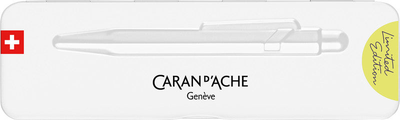 Caran d-Ache Kugelschreiber – Pastellgelb Fluo, Aluminium