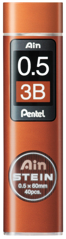 Pentel Bleistiftminen – Graphit, 0,5 mm, 3B, 40 Stk.