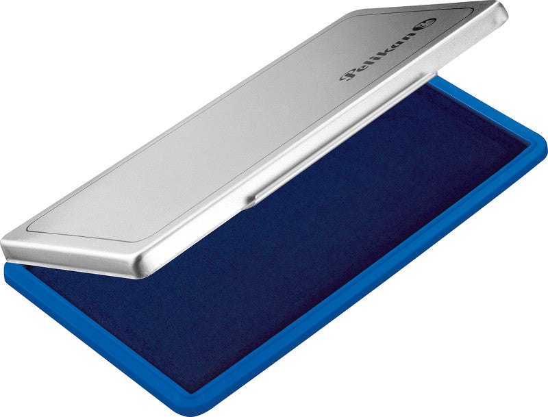 Pelikan Stempelkissen – 160 × 90 mm, Metall, Blau