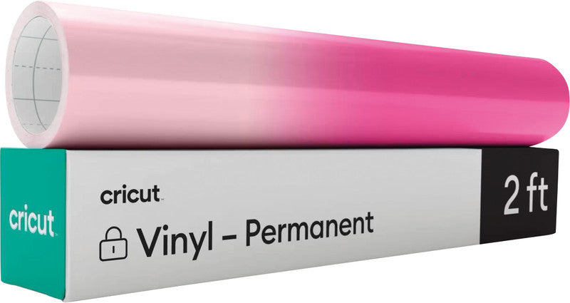 Cricut Selbstklebende Vinylfolie, glänzend – hellrosa/magenta – 30 × 60 cm – für Cricut Schneideplotter