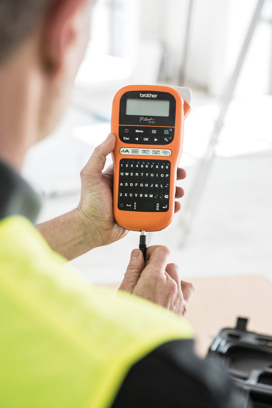 Brother E110VP – Beschriftungsgerät für TZe-Bänder 3,5–12 mm