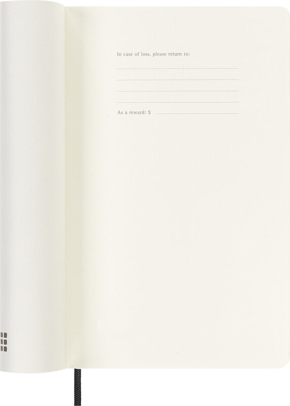 Moleskine Soft Cover Schüleragenda – 1 Woche/1 Seite, gebunden, 13 × 21 cm, 18 Monate Jul–Dez, 2026/2027, FSC