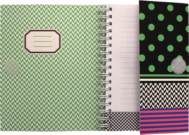 Makenotes Notizbuch A6, liniert, Spiralbindung, 160 Seiten, 100 g/m² – mehrfarbig