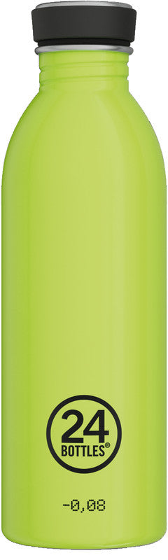 24Bottles Trinkflasche Urban Reactive – 5 dl – Edelstahl, Schraubverschluss, auslaufsicher – Gelb/Grün