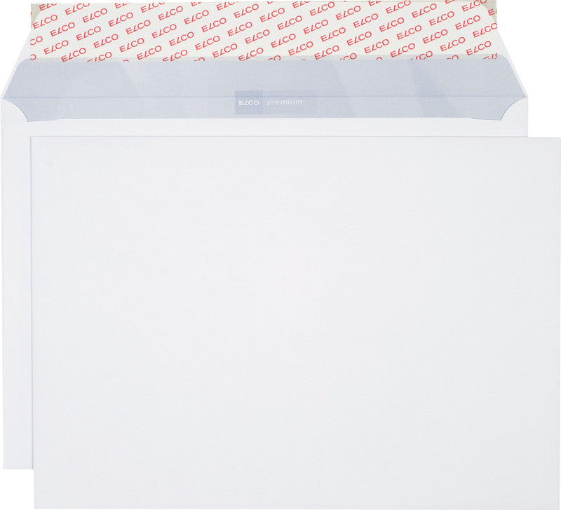 Elco Couvert C4, ohne Fenster, selbstklebend, hochweiss, 120 g/m², mit Innendruck – 250 Stk.