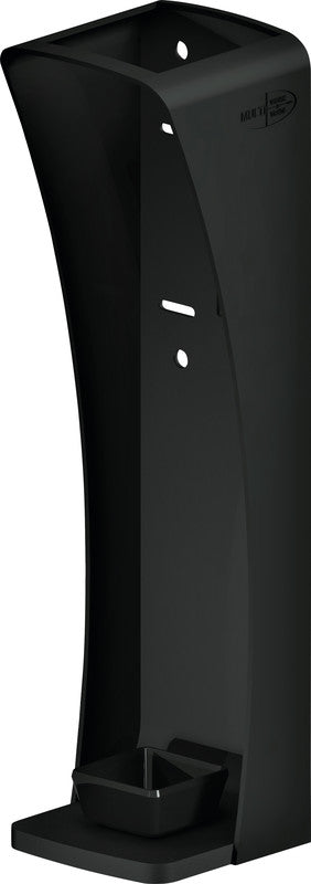 Q-connect Hygiene-Chassis – Spender für Seife und Desinfektionsmittel, Schwarz, B 106 × H 394 × T 106 mm