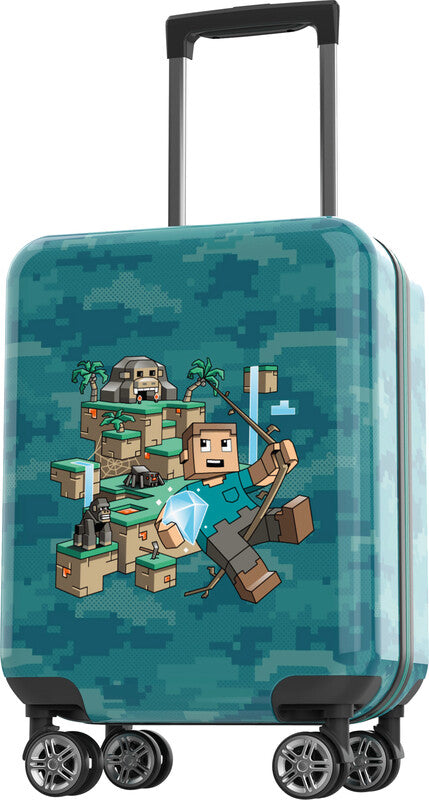 Beckmann Kindertrolley Handgepäck – 22 l, Hartschale PC/ABS, 4 Doppelrollen, Jungle Game, 30,5 × 46,5 × 22 cm
