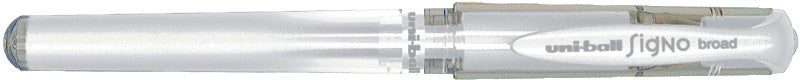 Uni-Ball Signo broad – Tintenroller, dokumentenecht, mit Kappe, 0,6 mm, weiss