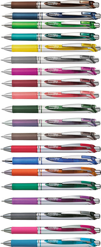 Pentel EnerGel Xm RT – Tintenroller, schnell trocknend, 0,7 mm, schwarz