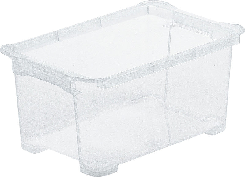 Rotho Aufbewahrungsbox – Kunststoff, transparent, 27 × 12,8 × 17,2 cm