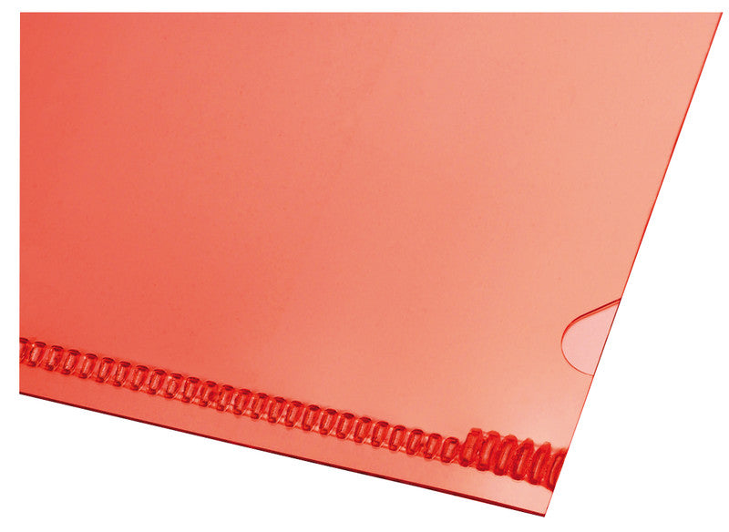 Kolma Sichtmappe A4 – Rot, Kunststoff, Glänzend, 130 µm, 10er-Pack, 100% Rezyklierbar
