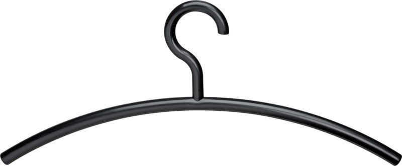 MAUL Kleiderbügel – ABS-Kunststoff, Schwarz, 45,5 × 19 × 1,6 cm – 5er-Pack