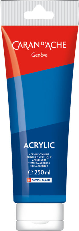 Caran d-Ache Caran d'Ache – Acrylfarbe – Cyan, 250 ml