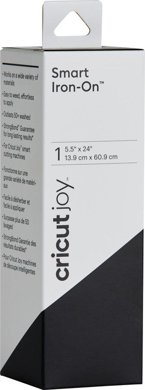 Cricut Aufbügelfolie – Schwarz – 13,9 × 60,9 cm – für CRICUT JOY Schneideplotter