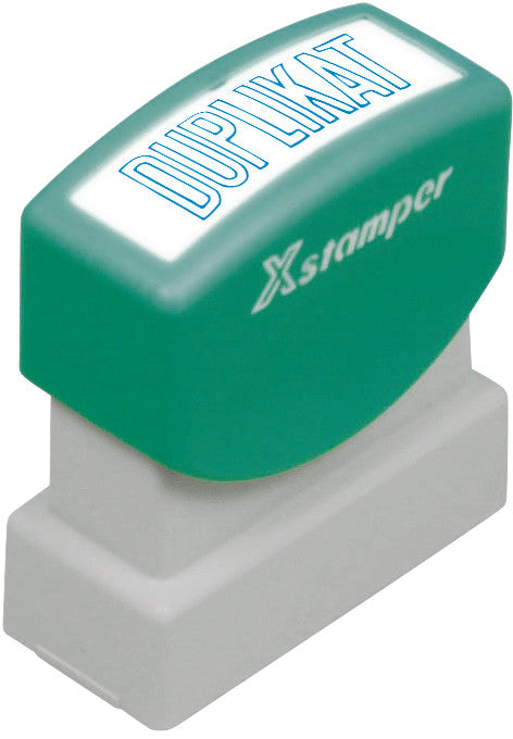 X-Stamper Motivstempel – Motiv: Duplikat, selbstfärbend, Kunststoff