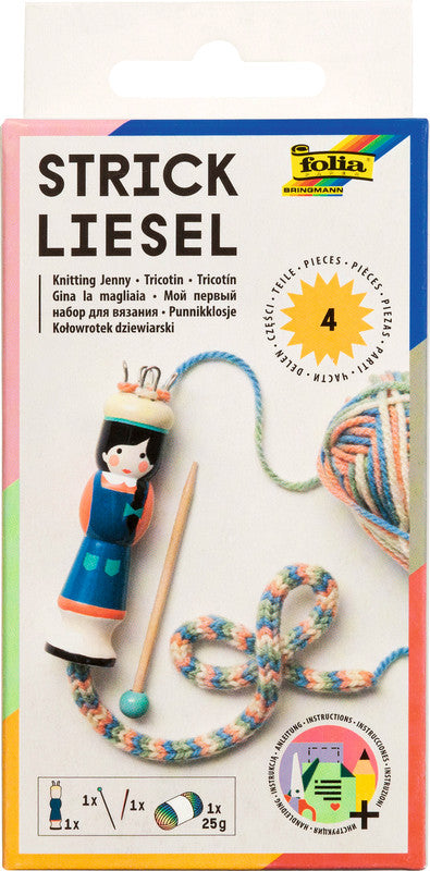 Folia Strickliesel, Schimaholz, Mehrfarbig, FSC-zertifiziert, eco:plus