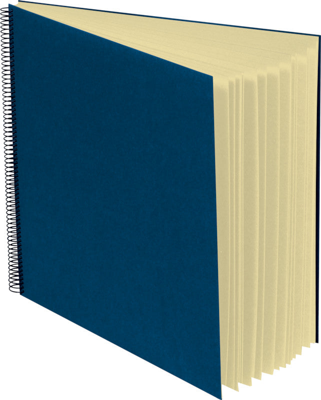 Semikolon Fotoalbum Wiro Economy – blau, mit Spiralbindung, Textil, 230 × 223 mm