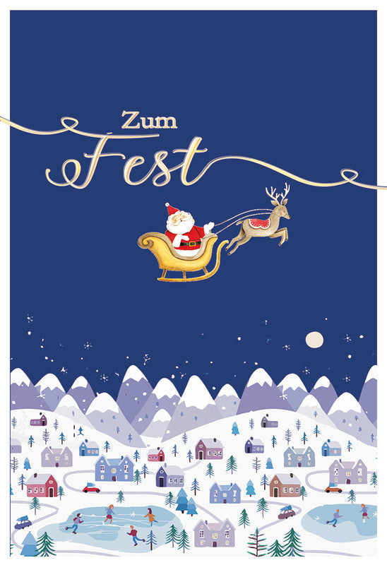 Kurt eulzer Weihnachtsgrusskarte (Pop-Up) – A6 (105 × 148 mm) – mit Umschlag, Text DE, Karton