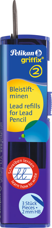 Pelikan Bleistiftminen – Grau, 2 mm, HB, 3 Stk.