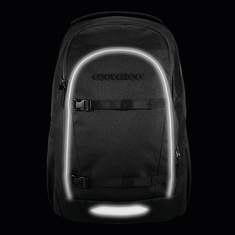 Coocazoo Rucksack Every – Midnight Black – aus 100 % recycelten PET-Flaschen