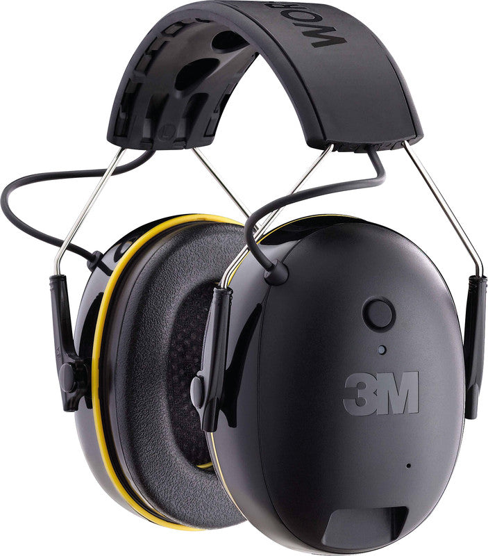 3M WorkTunes Connect Kapselgehörschutz – Bluetooth, mit Mikrofon, 31 dB, Kopfbügel, Schwarz