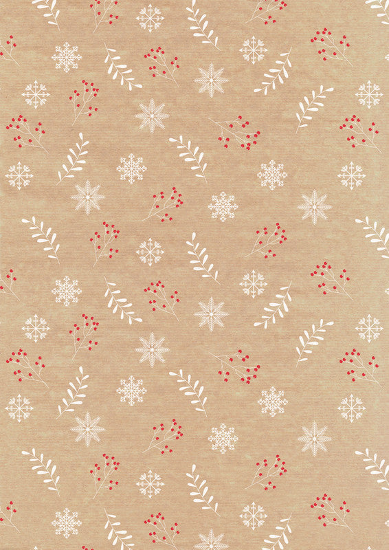 Zoewie Geschenkpapier – Nature Spirit (Weihnachten) – Gestrichenes Papier – 700 × 2000 mm