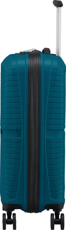 American Tourister Handgepäck-Trolley – 33,5 l, Hartschale, 4 Doppelrollen, mit TSA, Petrol, 40 × 50 × 20 cm