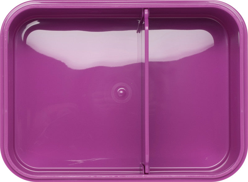 Beckmann Lunchbox – 1,7 l – mit Innenteiler – Kunststoff – violett – 18,7 × 7 × 14 cm