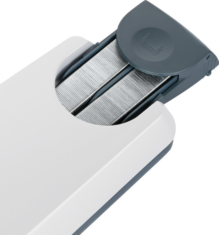 Leitz 5553 – Hefter, 120 Blatt, für 23/15XL, Flat-Clinch, verstellbarer Papieranschlag, Einlegetiefe 56 mm