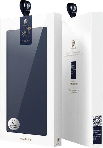 Dux Ducis Booklet-Hülle – für Samsung Galaxy S21 Ultra – dunkelblau – Kunstleder – mit Kartenfach