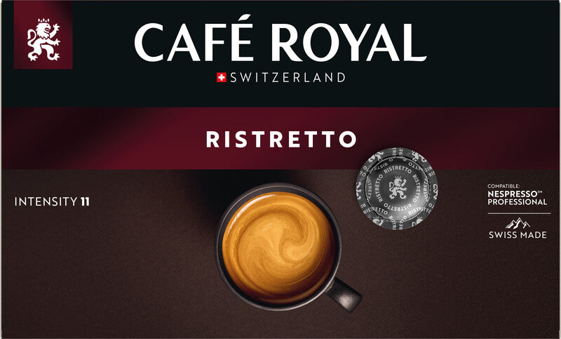 Café Royal Kaffeepads Ristretto – für Nespresso Professional – Intensität 11 – 50 Pads