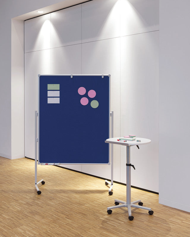 MAUL Pinnwand – Filz, Alurahmen – 120 × 150 cm, Blau