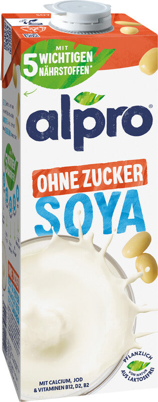 Alpro Sojadrink UHT, ohne Zucker – 1 l
