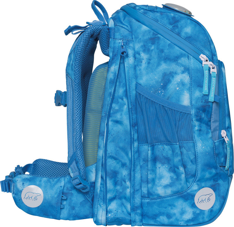 Beckmann Schulrucksack Active Air Flx – Ocean – 26,0×39,0×22,0 cm – recycelte PET-Flaschen