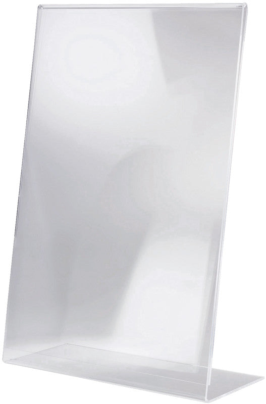 Sigel Tischaufsteller – 300 × 425 mm, transparent, Kunststoff, wiederverwendbar
