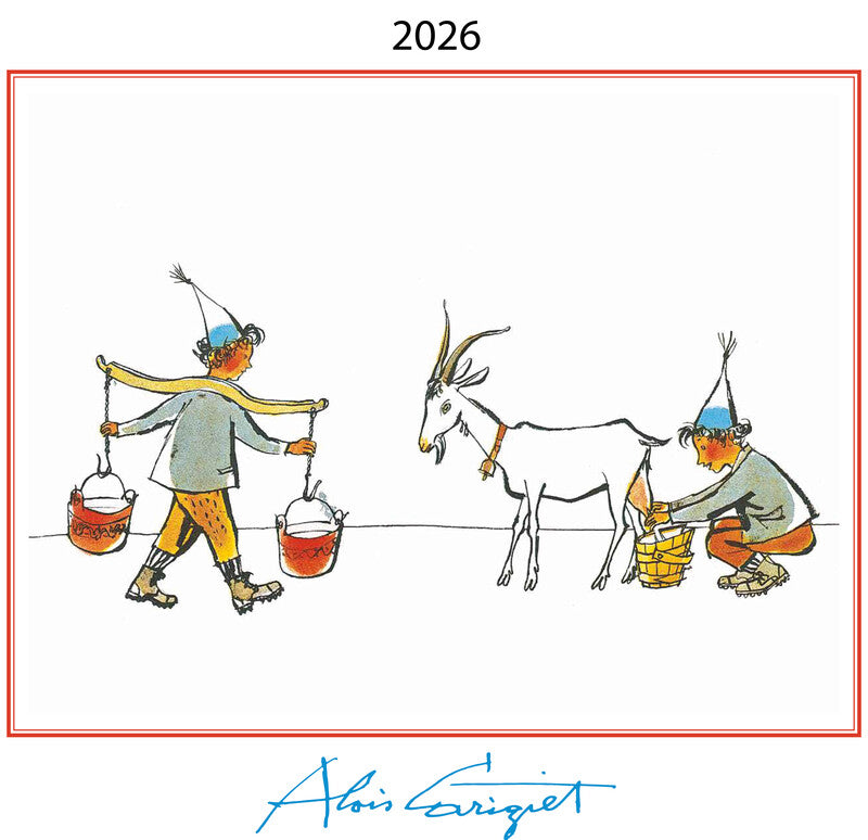 Cosa Kunstkalender Alois Carigiet 2027 – 47 × 36 cm – d – mit Kartonrückwand, mit Aufhänger