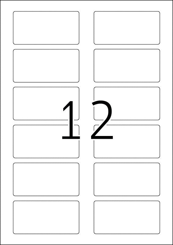 HERMA Druckeretiketten, 80 mm × 40 mm, weiss, Papier, permanent, 25 Blätter (300 Etiketten)