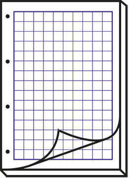 Elco Ringbuchblock A4, kariert, Leimbindung, 80 Blatt, 4-fach gelocht, 100 g/m² – weiss, für ELCO Notes-App