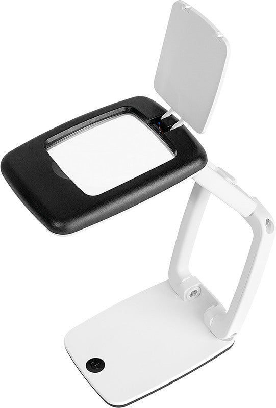 Wedo Leuchtlupe – 3× – mit LED, weiss/schwarz, 67 × 95 × 35 mm