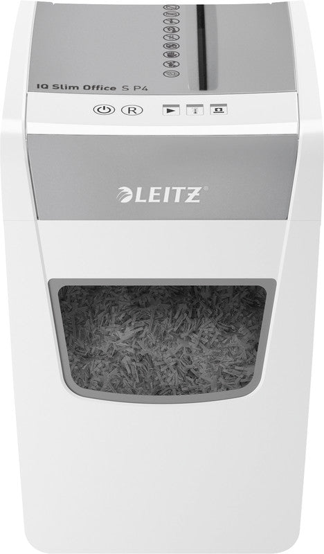 Leitz Aktenvernichter, DIN P-4, Partikelschnitt 4 × 28 mm, 12 Blatt, 23 l, A4