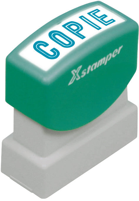 X-Stamper Motivstempel – Motiv: Kopie, selbstfärbend, Kunststoff, 13 × 42 mm, Französisch