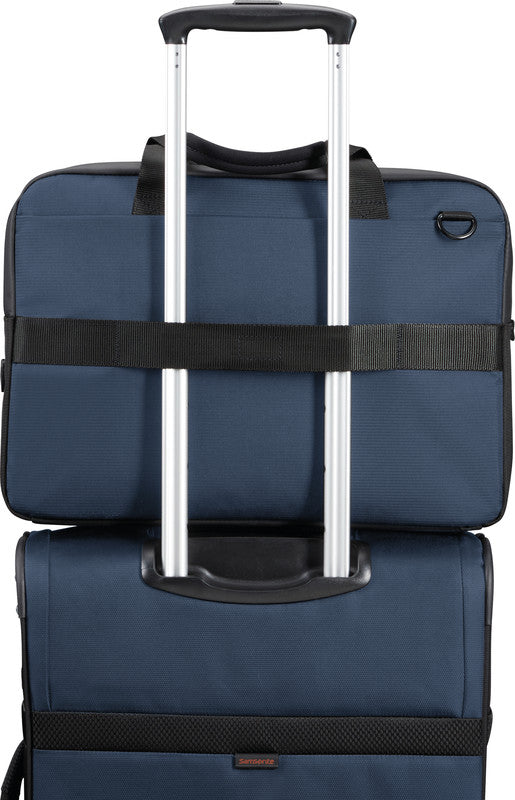 Samsonite Notebook-Tasche – für Notebooks bis 15,6", 12,5 l, Aufsteckfunktion, recyceltes PET (rPET), blau