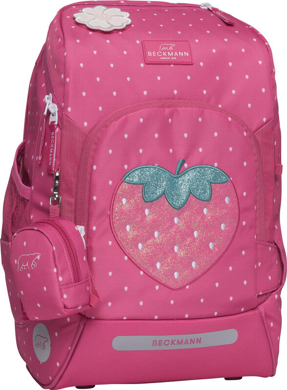 Beckmann Schulrucksack – Strawberry – Recycelte Materialien