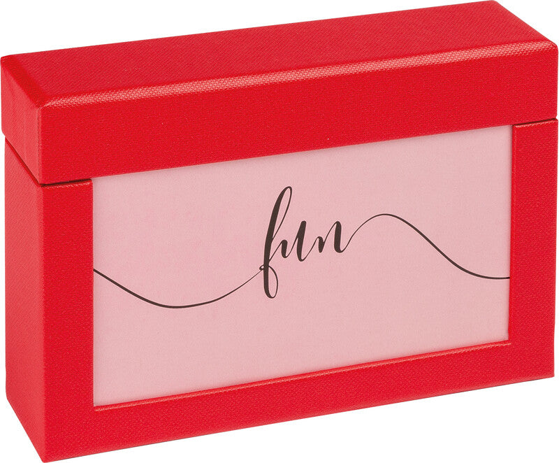 Walther Fotobox Fun – Papier, rot, 16,7 × 11,2 × 3,7 cm