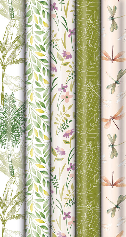 Zoewie Geschenkpapier – Dream Green – Papier 70 g/m2 – 700 × 2000 mm