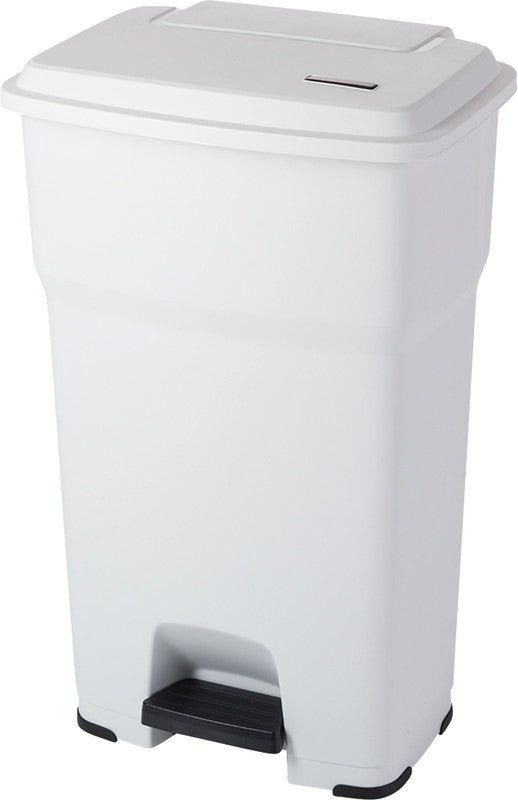 Rothopro Abfallcontainer – 85 l – mit Deckel – Kunststoff, Polarweiss – B × H × T 490 × 790 × 390 mm