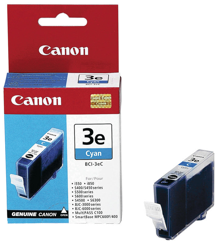 Canon Tintenpatrone BCI-3eC, cyan, 390 Seiten, original – für Inkjetdrucker/Multifunktionsgeräte