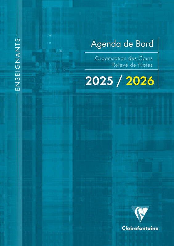 Clairefontaine Wochenplaner – 1 Woche/2 Seiten, geheftet, A4, Aug–Jul, 2025/2026, sortiert, PEFC