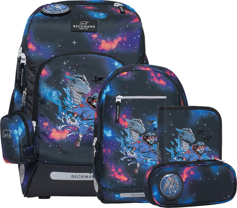 Beckmann Schulrucksack Active Air FLX – 6-teilig – Ninja Elements
